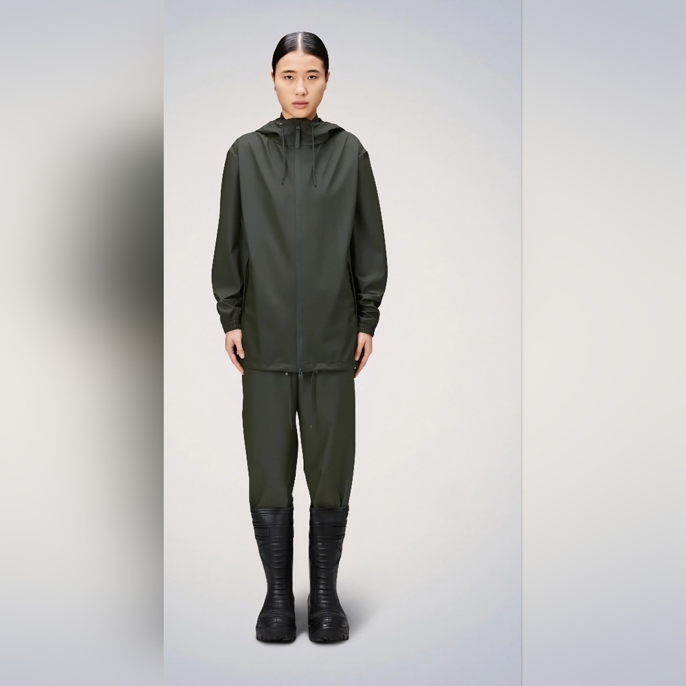 NWT! RAINS, UNISEX, Storm Breaker W3, Green, Unisex XS, MSRP $125